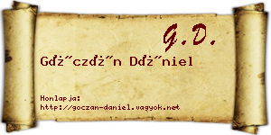 Góczán Dániel névjegykártya